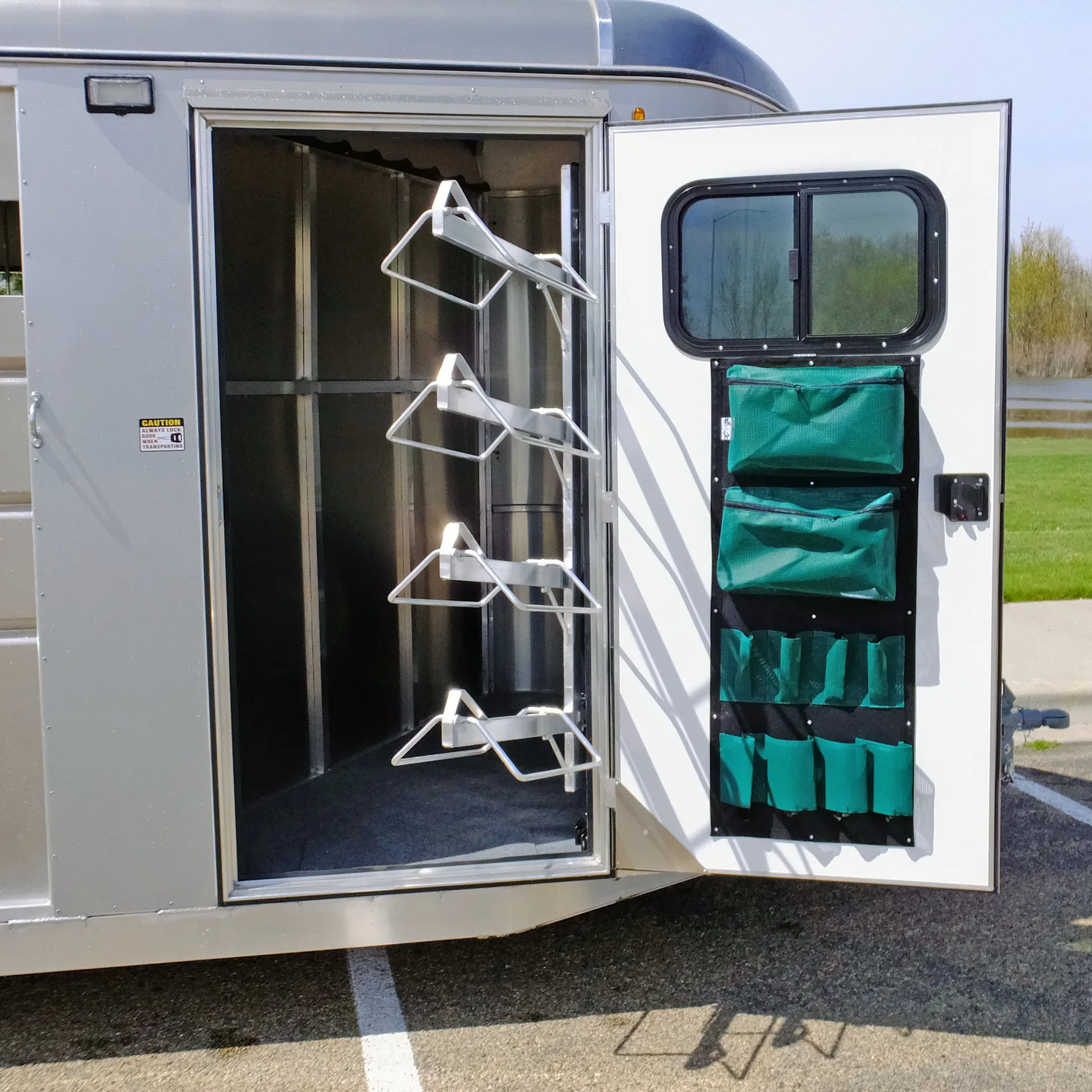 Swing out saddle rack